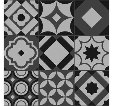 Estor cocina azulejos negros - TenVinilo