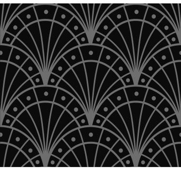 Estor para salón elegante art déco negro - TenVinilo