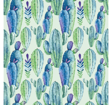 Estor cactus estilo botánico - TenVinilo