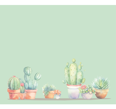 Estor cactus estilo minimalista - TenVinilo