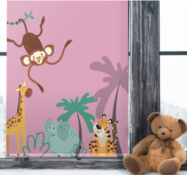 Estor de animales Jungla infantil "boho" - TenVinilo