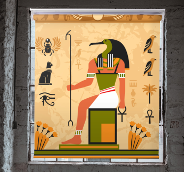 Cortina roller original deidad del antiguo egipto - TenVinilo