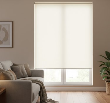 Cortina roller beige crema - TenVinilo