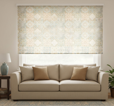 Cortina roller beige estilo antiguo español - TenVinilo