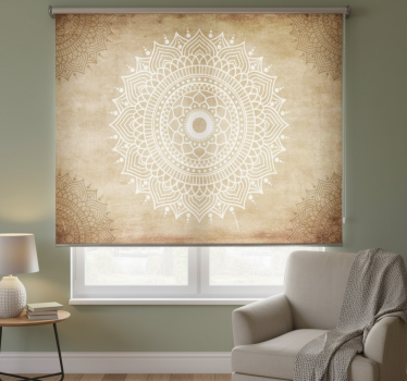 Cortina roller beige textura papel antiguo - TenVinilo