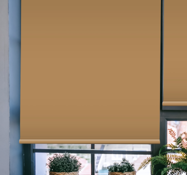 Cortina roller black out color beige sencillo - TenVinilo