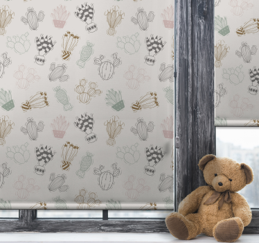 Cortina roller cactus estilo infantil - TenVinilo