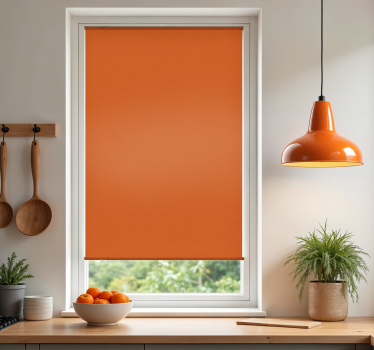 Cortina roller cocina naranja cítrica - TenVinilo