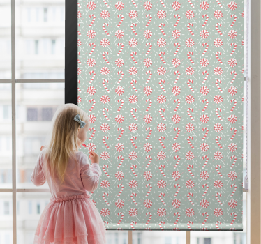 Cortina roller flores diseño con estampado floral - TenVinilo