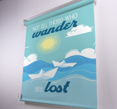 Cortina roller frase vagar perdido cita sol - TenVinilo