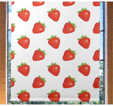 Cortina roller frutas motivo de fresa - TenVinilo