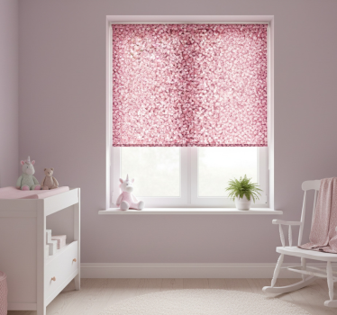 Cortina roller infantil brillo rosa - TenVinilo