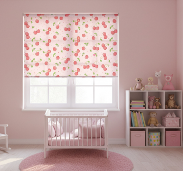Cortina roller infantil cerezos rosados - TenVinilo