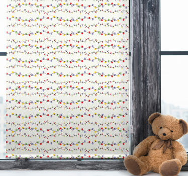 Cortina roller infantil luces de cadena de colores - TenVinilo