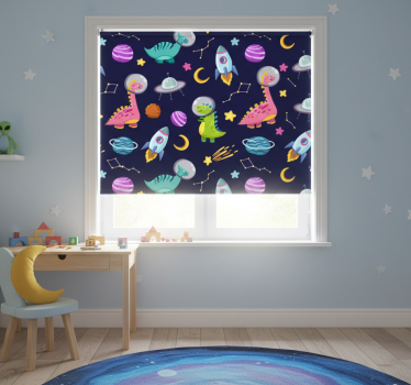 Cortina roller infantil motivo aventura espacial - TenVinilo