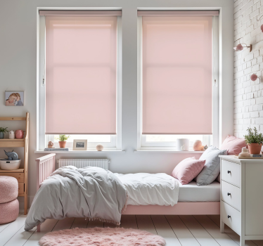 Cortina roller infantil rosa pálido - TenVinilo