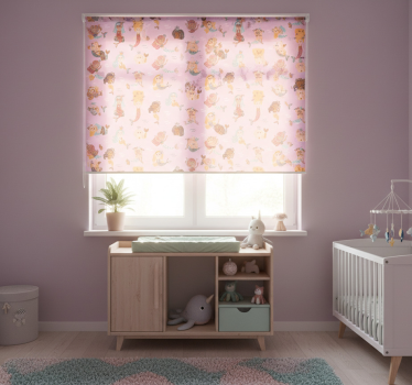 Cortina roller infantil sirenas rosas - TenVinilo