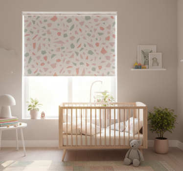 Cortina roller infantil terrazo nórdico - TenVinilo