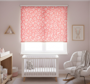 Cortina roller infantil textura leopardo - TenVinilo