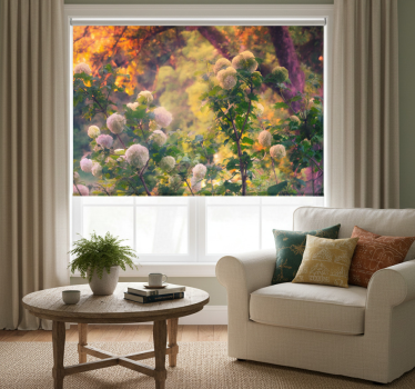 Cortina roller living comedor amanecer campestre - TenVinilo