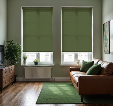 Cortina roller living comedor eneldo verde - TenVinilo