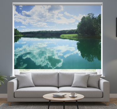 Cortina roller living comedor lago mazury polaco - TenVinilo