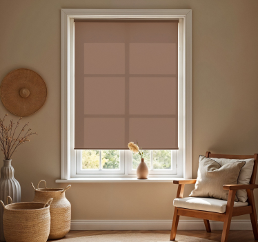 Cortina roller living comedor mocha mousse - TenVinilo