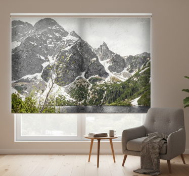 Cortina roller living comedor montaña polaca zakopane - TenVinilo