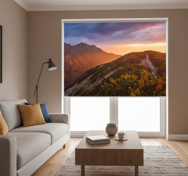 Cortina roller living comedor montañas nocturnas de zakopane - TenVinilo
