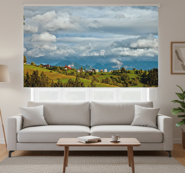 Cortina roller living comedor paisaje tatry - TenVinilo