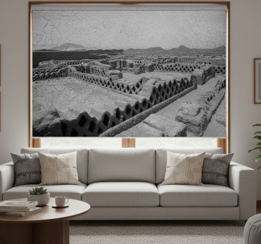 Cortina roller living comedor ruinas chan chan - TenVinilo