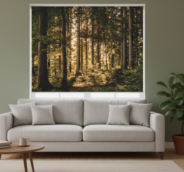 Cortina roller living comedor selva mediodía - TenVinilo