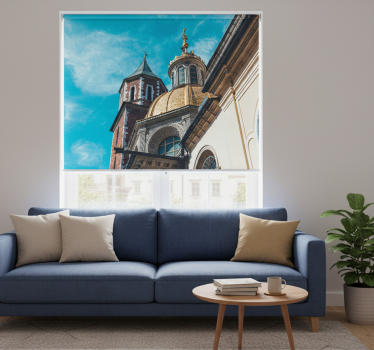 Cortina roller living comedor vista en wawel - TenVinilo