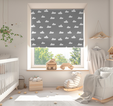 Cortina roller para bebé cielos nublados - TenVinilo