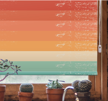 Cortina roller textura capas de color degradado - TenVinilo