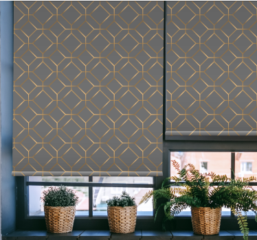 Cortina roller textura diseño con patrones geométricos - TenVinilo