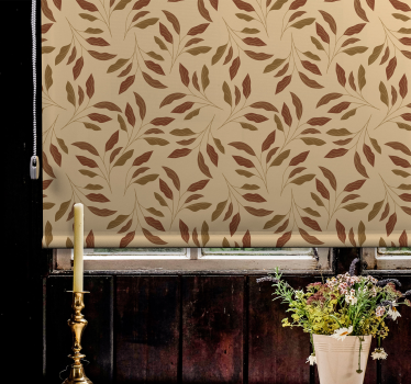 Cortina roller textura elegancia frondosa - TenVinilo