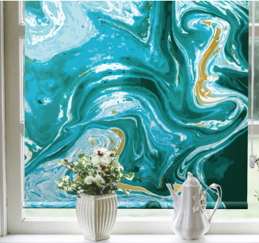 Cortina roller textura remolinos de agua jaspeados - TenVinilo