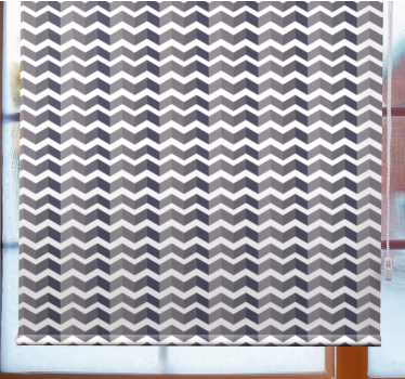 Cortina roller textura tendencia del patrón chevron - TenVinilo