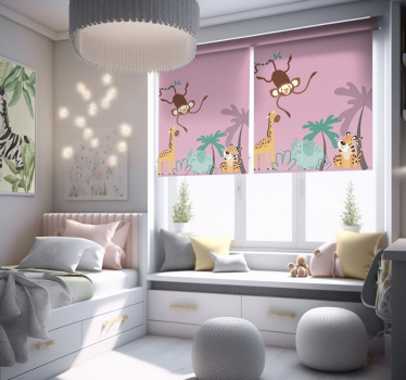 Estor de animales Jungla infantil "boho" - TenVinilo