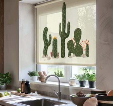 Estor cactus plantas grandes - TenVinilo