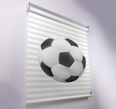 Estor habitación infantil pelota blanca y negra - TenVinilo