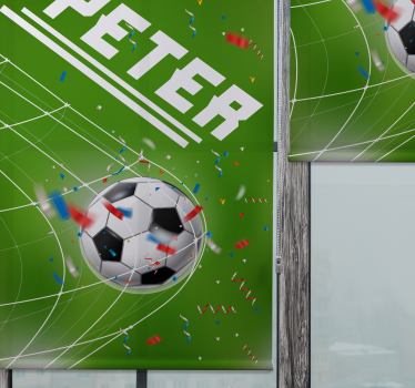 Estor con nombre pelota marcando gol - TenVinilo