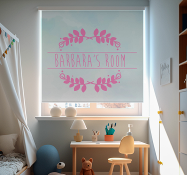 Estor infantil nombre de habitación personalizadoNombre de habita - TenVinilo