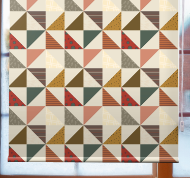 Estor enrollable cocina Patchwork geométrico - TenVinilo