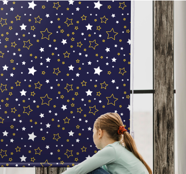 Estor habitación infantil Cielo nocturno con estrellas - TenVinilo