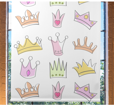 Estor habitación infantil Dibujos de la corona - TenVinilo