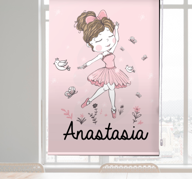 Estor infantil Bailarina nórdica - TenVinilo