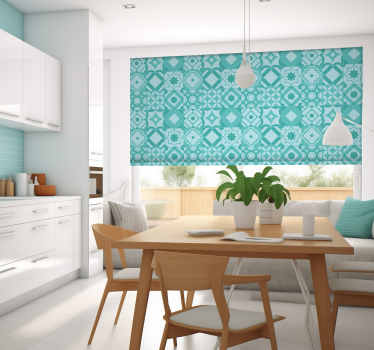 Estor cocina azulejos clasicos - TenVinilo