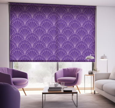 Estor para salón minimalista lila artdeco - TenVinilo